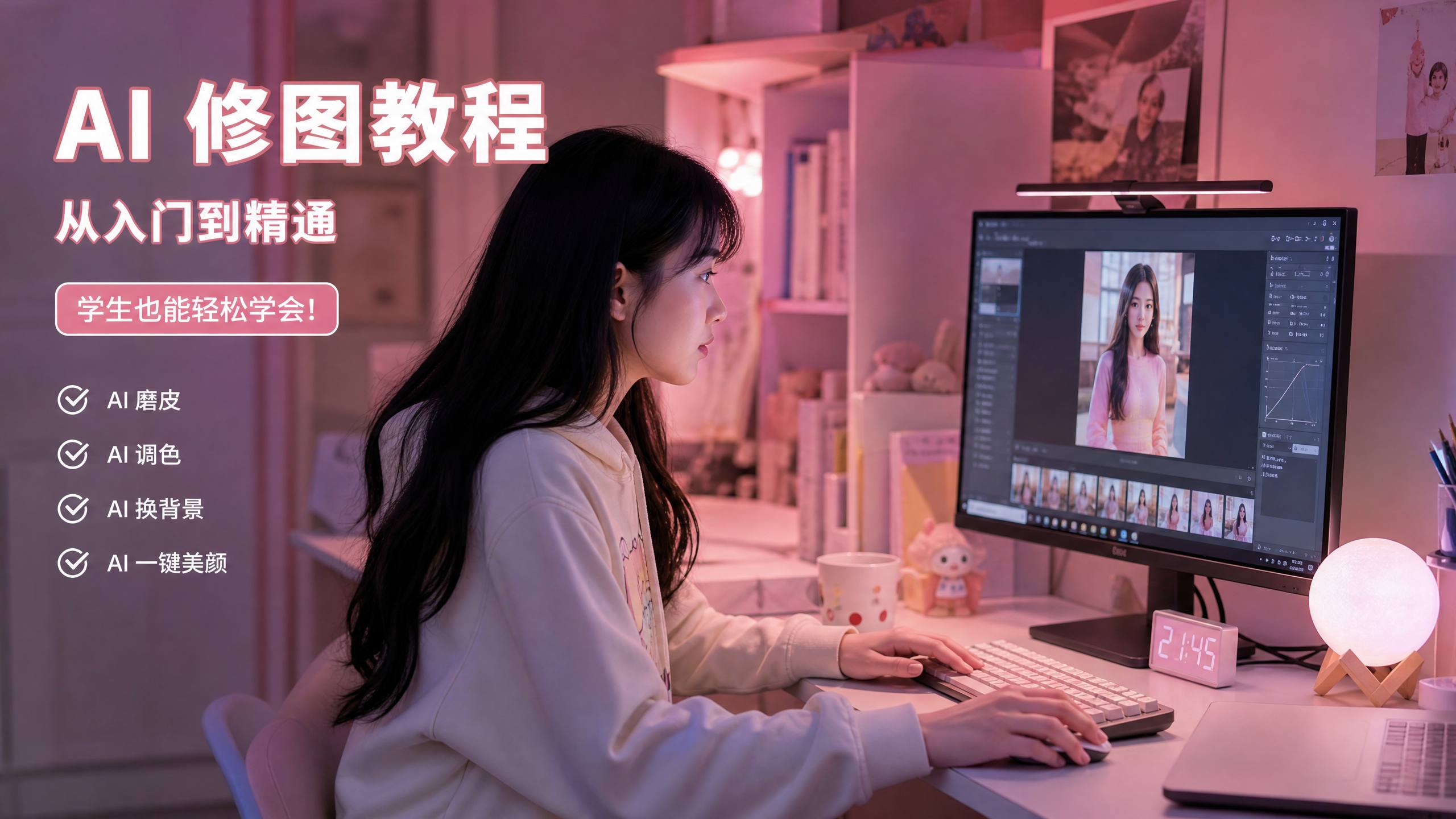 暗网 【暗网AI传媒教程】暗网AI修图与传媒剪辑视频演示，新手也能学会